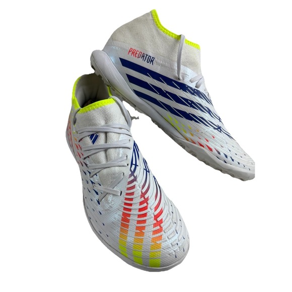 adidas Other - Adidas Mens White Predator Edge .3 TF Al Rihla Indoor Soccer Turf Cleat. Size 10